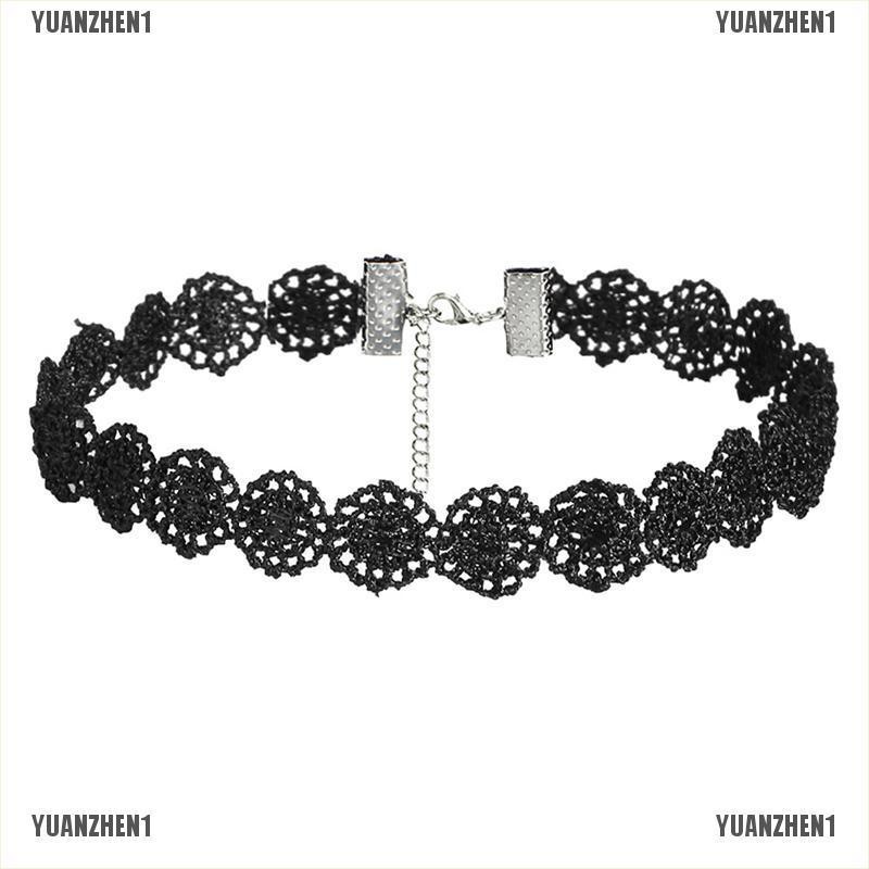 [YUANZHEN1] Vòng Cổ Choker Nhung Co Giãn Phong Cách Gothic Cổ Điển