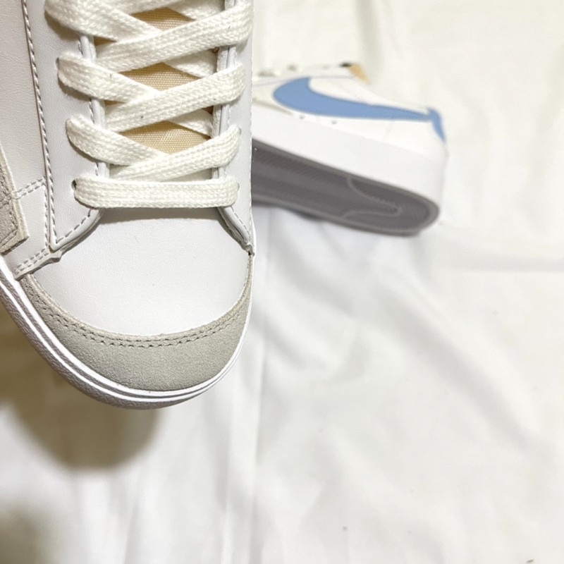 Giày thể thao nam nữ blazer low 77 trắng xanh ⚡️FREE_SHIP⚡️,giày blazer trắng xanh thấp cổ thời trang cao cấp