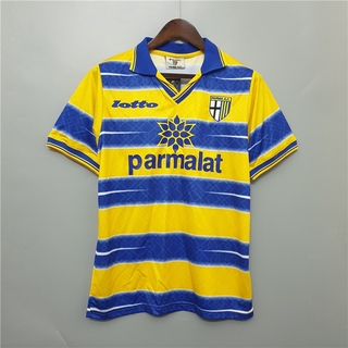 98-99 parma home retro bóng đá jersey bóng đá