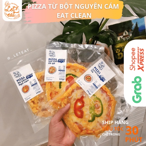 🍕 PIZZA TỪ BỘT NGUYÊN CÁM  EAT CLEAN 🍕 160Gr