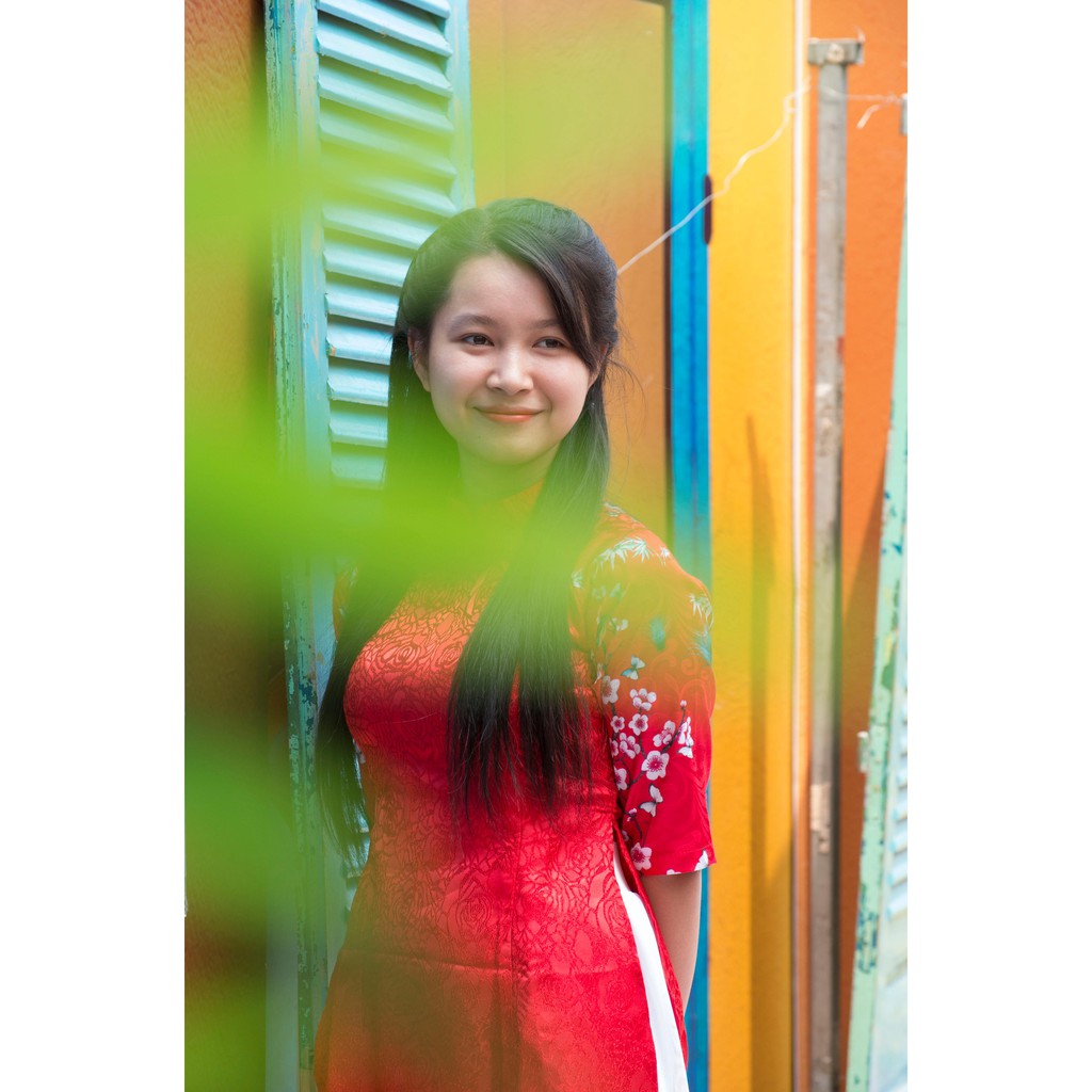 Set Áo Dài Gấm Cách Tân + Chân Váy | BigBuy360 - bigbuy360.vn