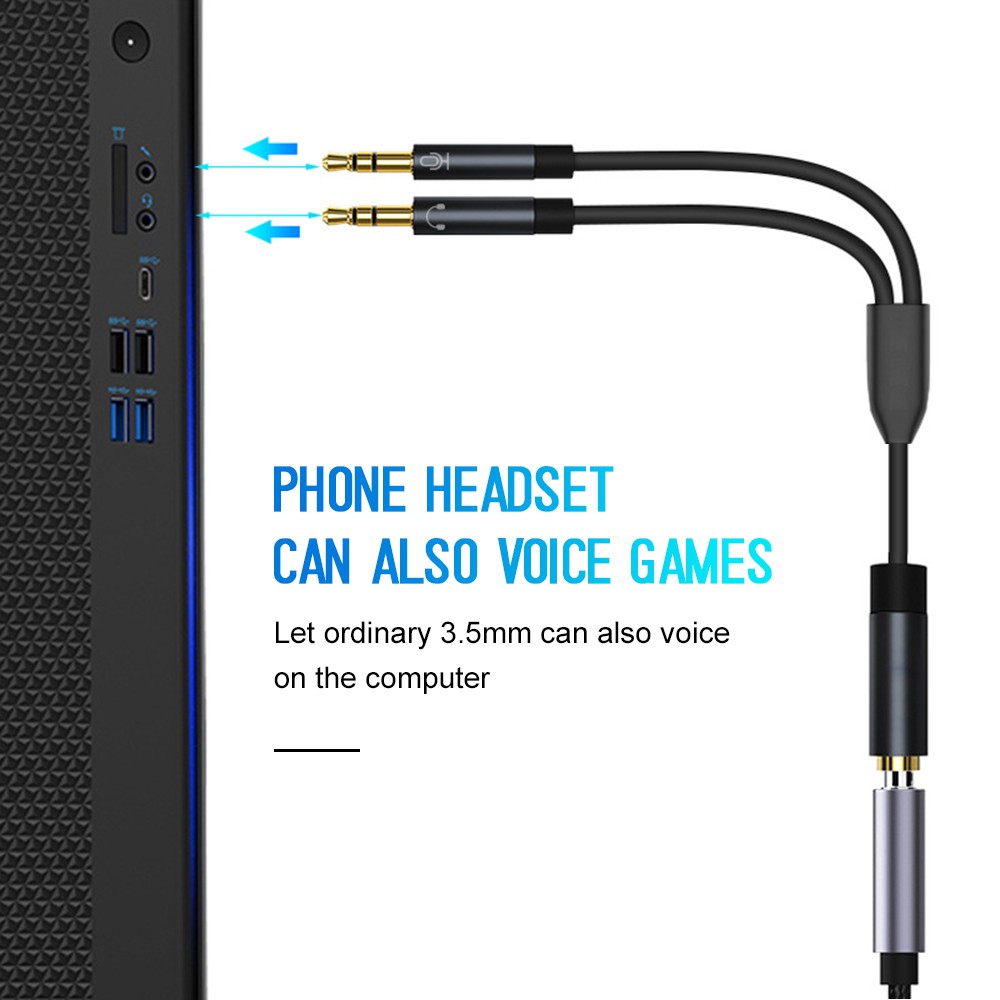 Bộ Chia Tai Nghe Kèm Mic Cho Điện Thoại Thông Minh | BigBuy360 - bigbuy360.vn