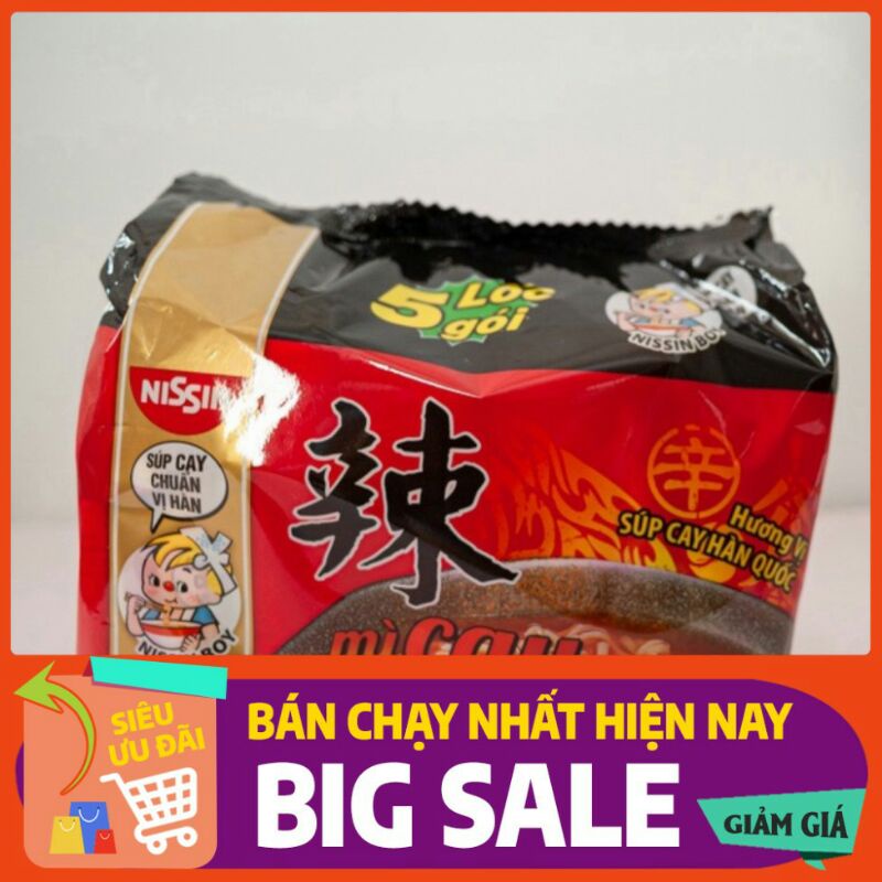 Combo 5 gói MÌ CAY NISIN HÀN QUỐC