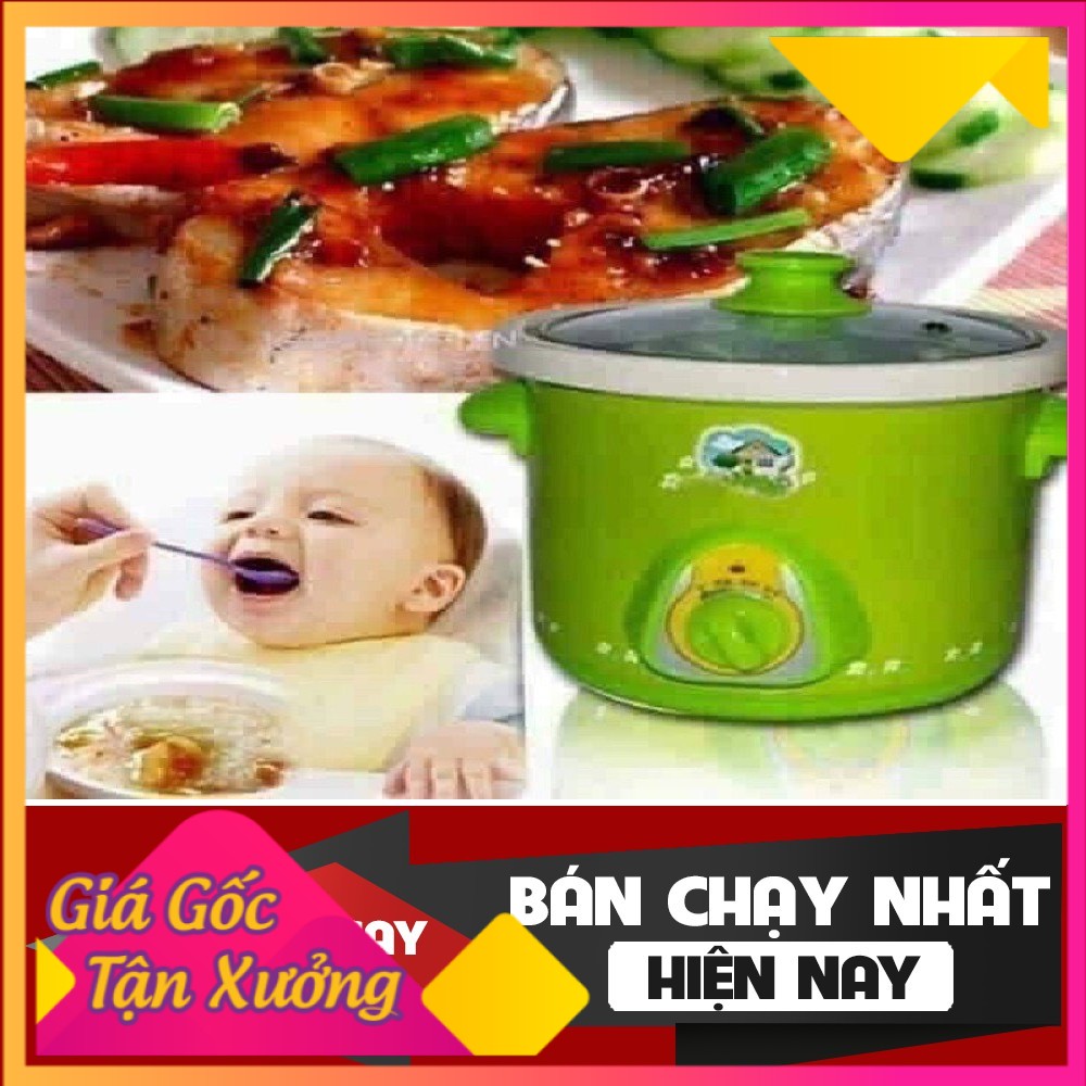 [ CHÍNH HÃNG ][ XẢ HÀNG ] Nồi hầm thịt nấu cháo kho cá đa năng tiện dụng 1.5L + Tặng lấy dáy tai có đèn trị giá 15k H3C