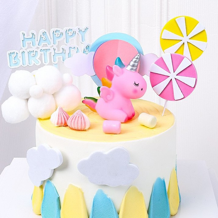 Ngựa Ponny mini trang trí bánh kem dễ thương