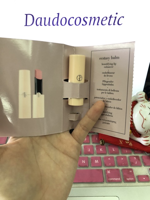 [ mini ] Son Dưỡng Giorgio Armani Ecstasy Balm Lipbalm Soft Nude 1 - 1.5gr