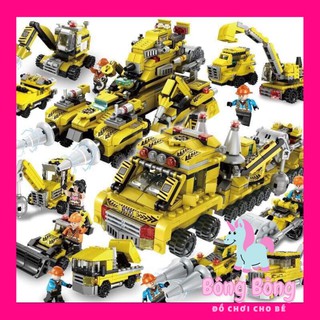 Đồ chơi lego lắp ráp xe công trình 95~100pcs