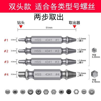 Máy lấy ốc vít đầu bị gãy sửa răng trượt trượt lấy dụng cụ tháo vít