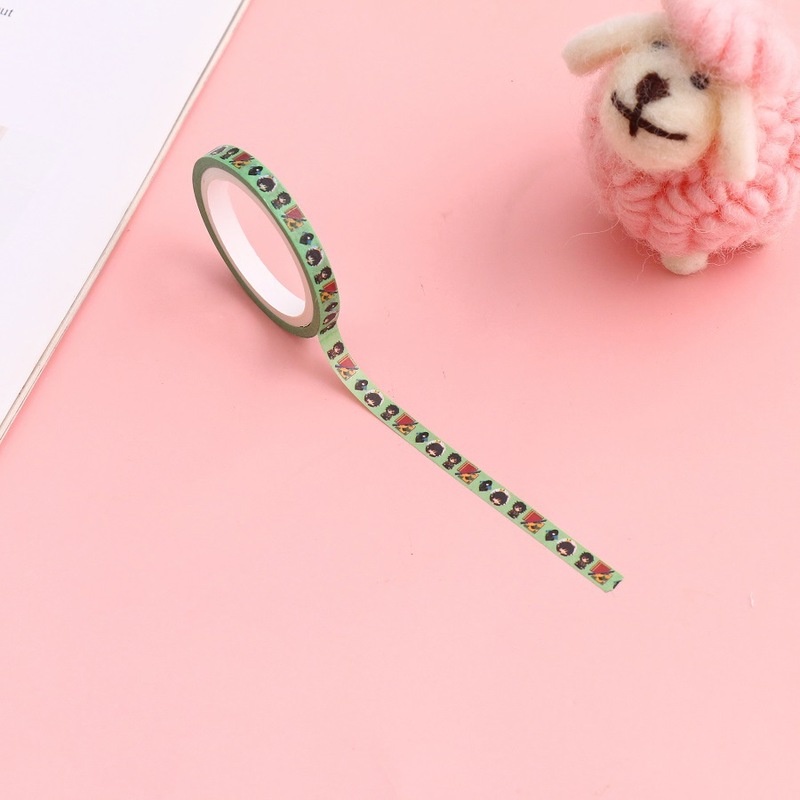Cuộn Băng Keo 0.5cm Họa Tiết Hoạt Hình Demon Slayer Nhiều Màu Sắc DIY Kích Thước 0.5cm