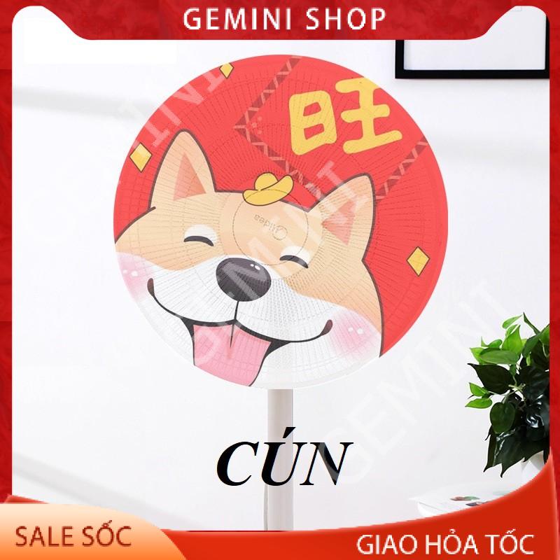 Lưới Vải Bọc Lồng Quạt Máy Có Dây Rút An Toàn Cho Bé Mẫu Hoạt Hình Dễ Thương LBQ GEMINI SHOP