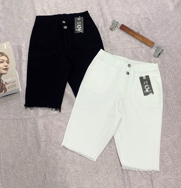 [ Freeship* BÁN GIÁ SỈ ] Quần kaki ngố ❤️ chất đẹp 2 màu trắng đen | BigBuy360 - bigbuy360.vn