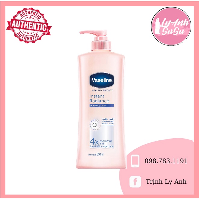 Dưỡng thể Vaseline 4X Lotion chai 350ml