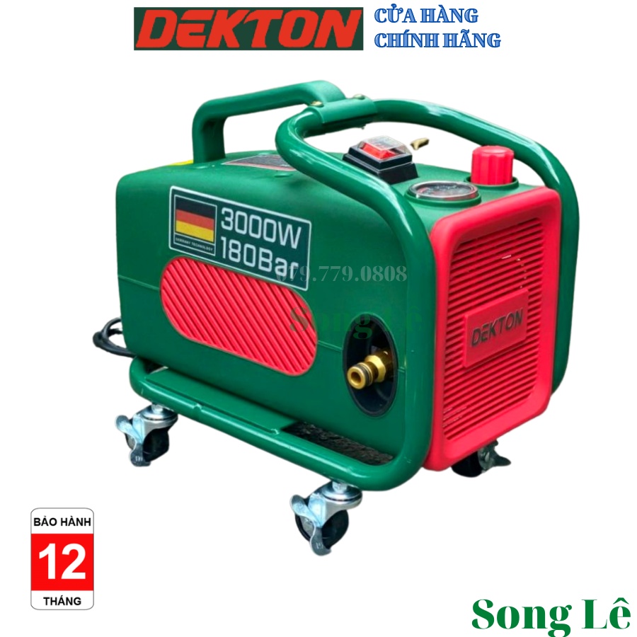 Máy rửa xe áp lực Dekton 3000W - DK CWR3000F - Đồng 100%