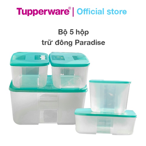 Bộ 5 hộp trữ đông Tupperware Paradise