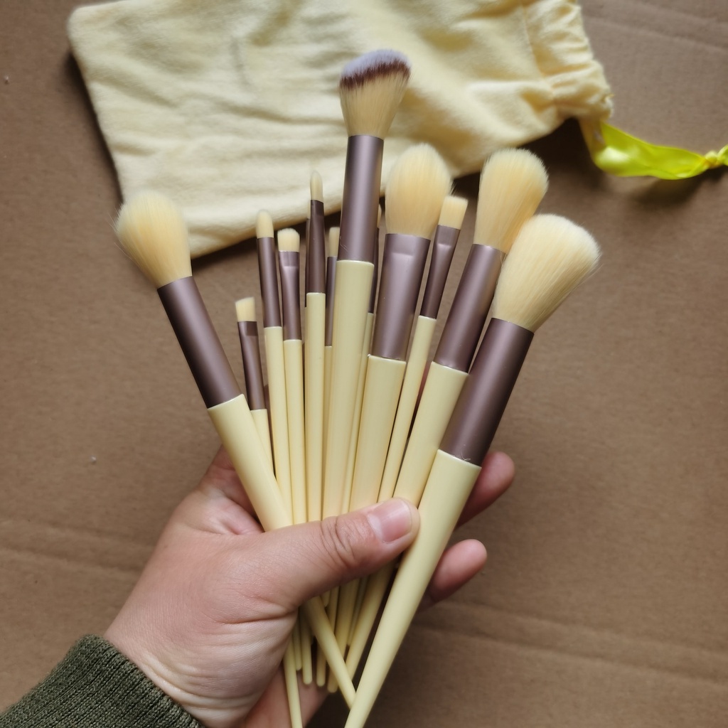 Bộ 13 Cọ Trang Điểm Lông Mềm Chuyên Dùng Cho Người Mới Bắt Đầu