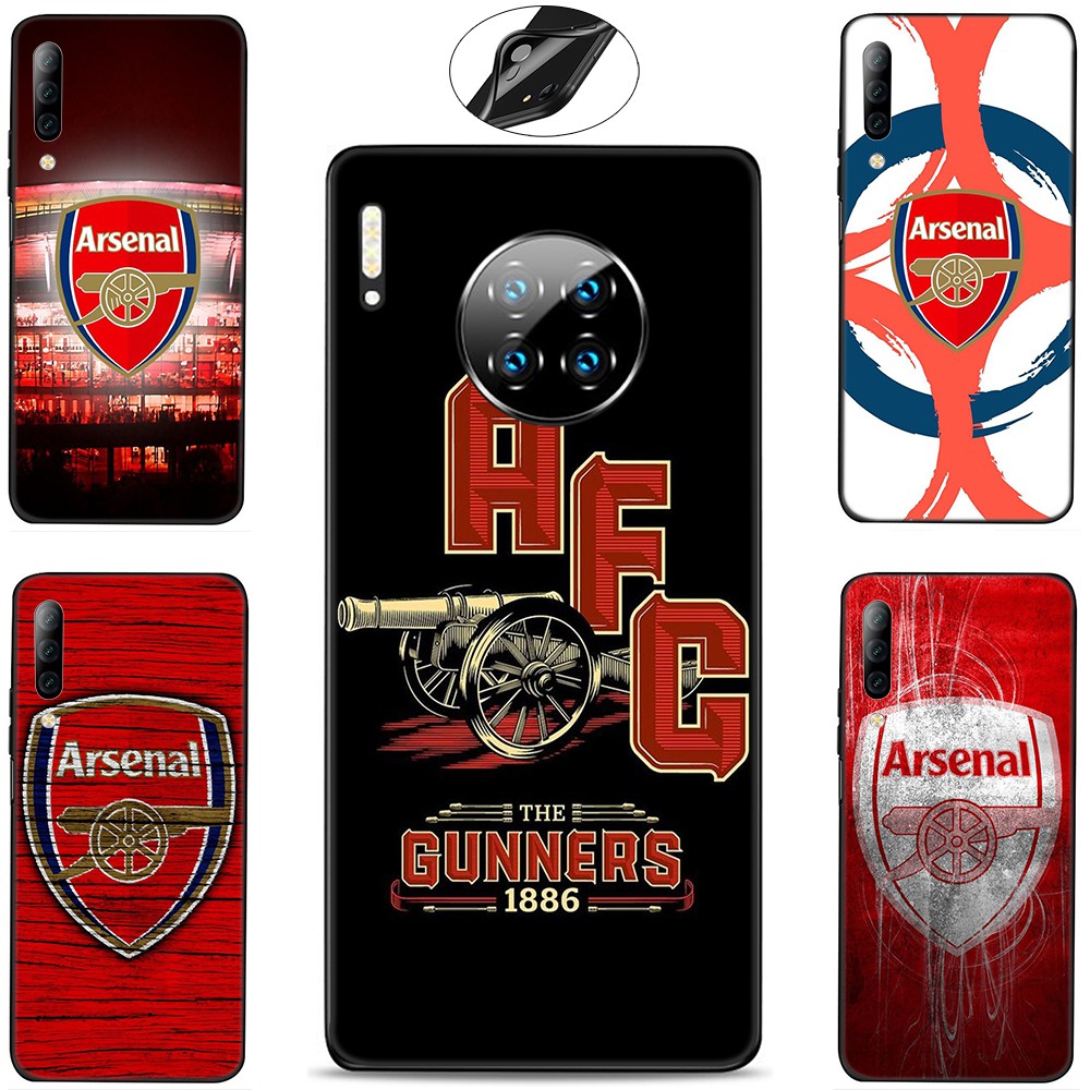 Ốp lưng silicon họa tiết câu lạc bộ Arsenal cho Huawei Y6P Y6 Y9 Y7 Prime 2019 2018 2017