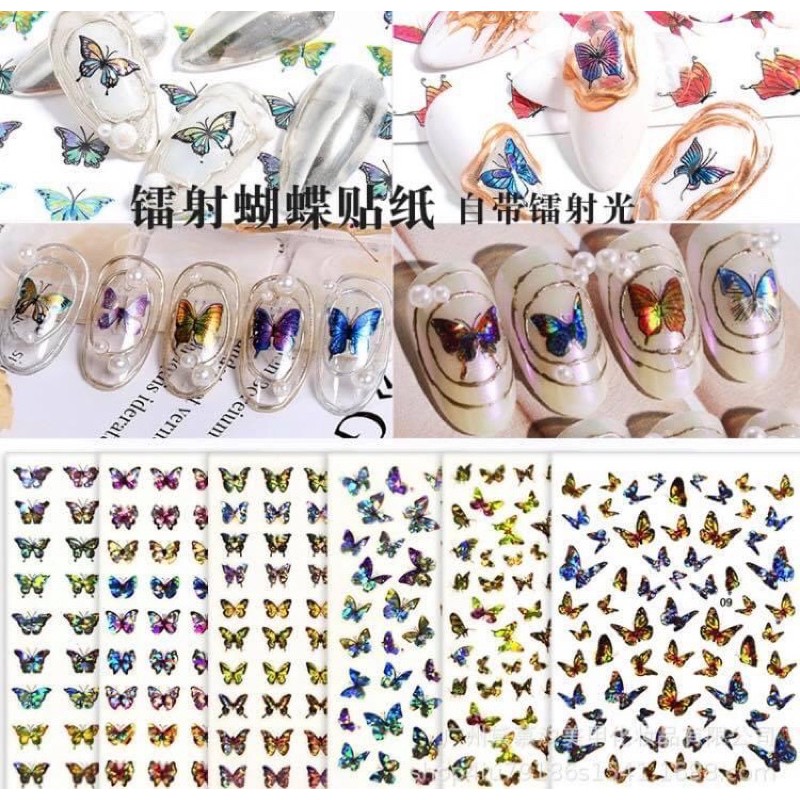 Sticker bướm lazer