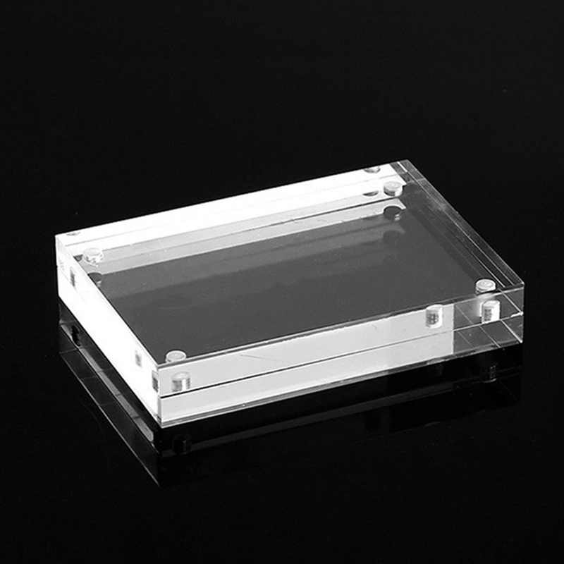 Khung Ảnh Hai Mặt Bằng Acrylic Trong Suốt Có Nam Châm Để Bàn