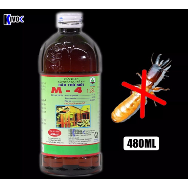 Dầu trừ mối M4 480ML diệt mối ăn gỗ đồ nội thất nhà cửa công trình