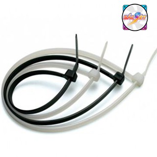 Túi 10 Dây Thít, Dây Rút, Lạt Nhựa đen trắng 20cm.