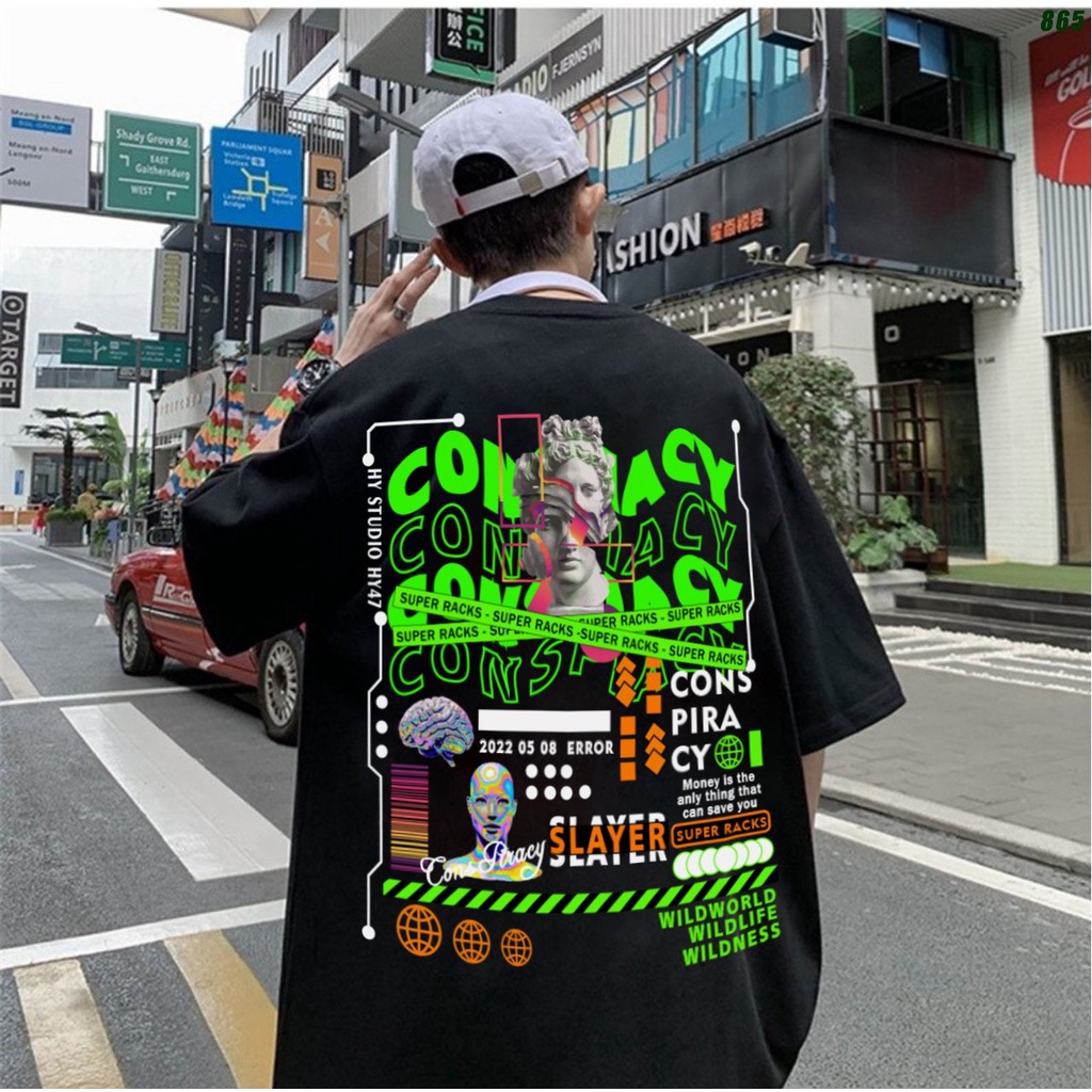 Áo Thun Tay Lỡ Cotton 100 Form Rộng Tượng Super Racks 865.