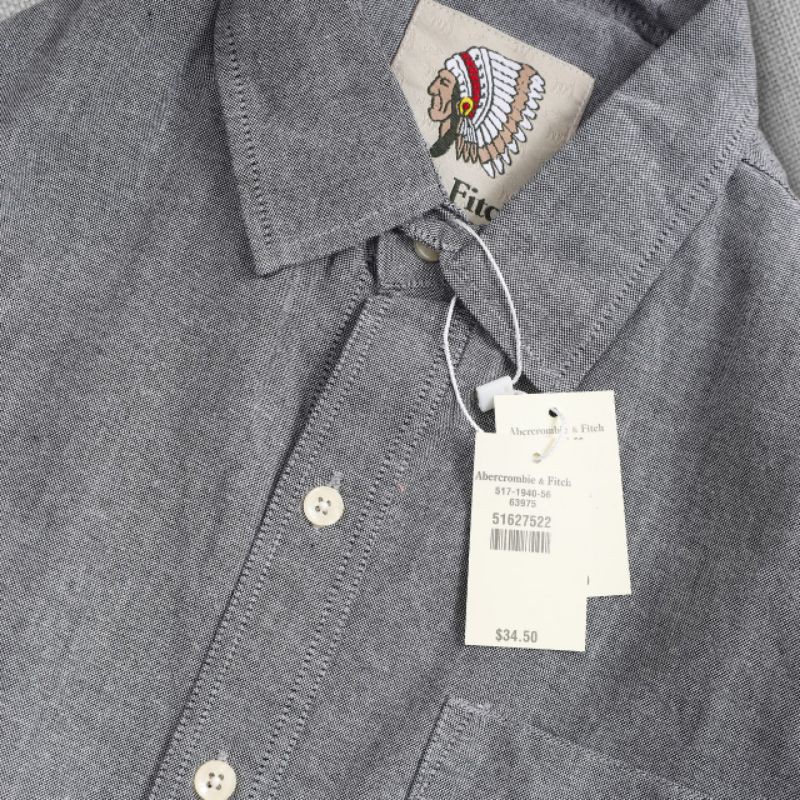 Áo sơ mi nam dài tay cotton KATE xám