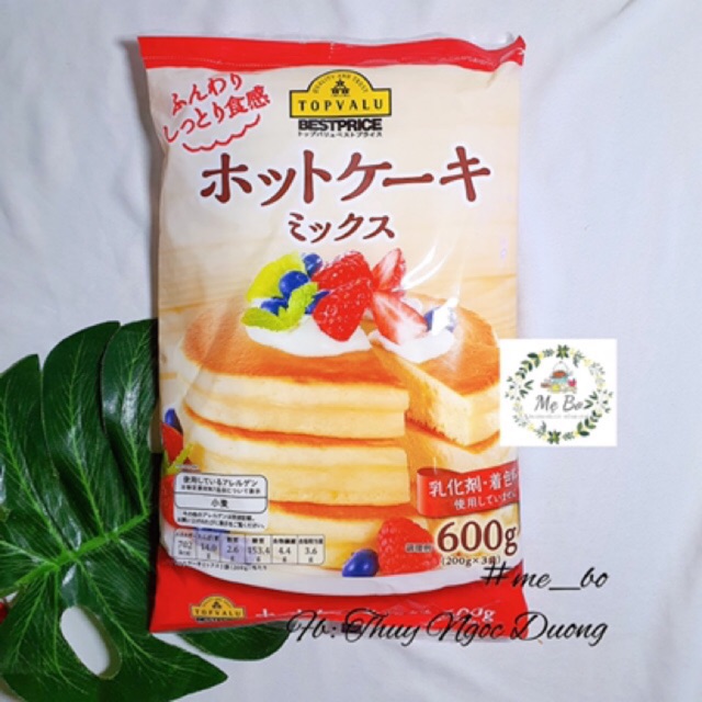 [TOPVALU] BỘT HOTCAKE MIX 600g (có tách lẻ 200g)