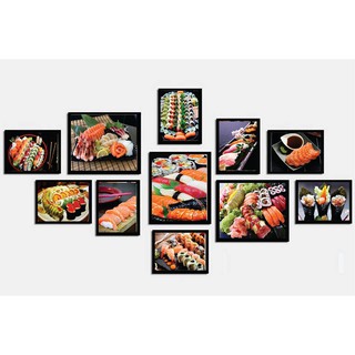 Khung ảnh composite có kính thế giới Sushi KA205 (Tặng 1 decal ngẫu nhiên tặng phụ kiện)