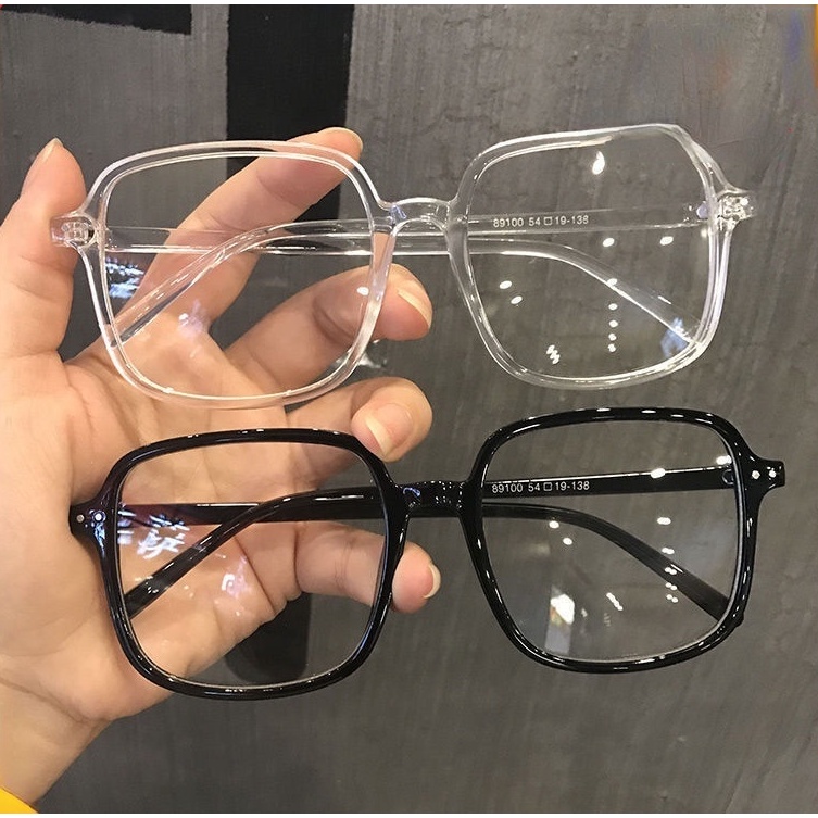 Mắt Kính Gọng Lớn Chống Ánh Sáng Xanh Hình Vuông Phẳng Chống Ánh Sáng Xanh Dara Với Cùng Một Khuôn Mặt Lớn