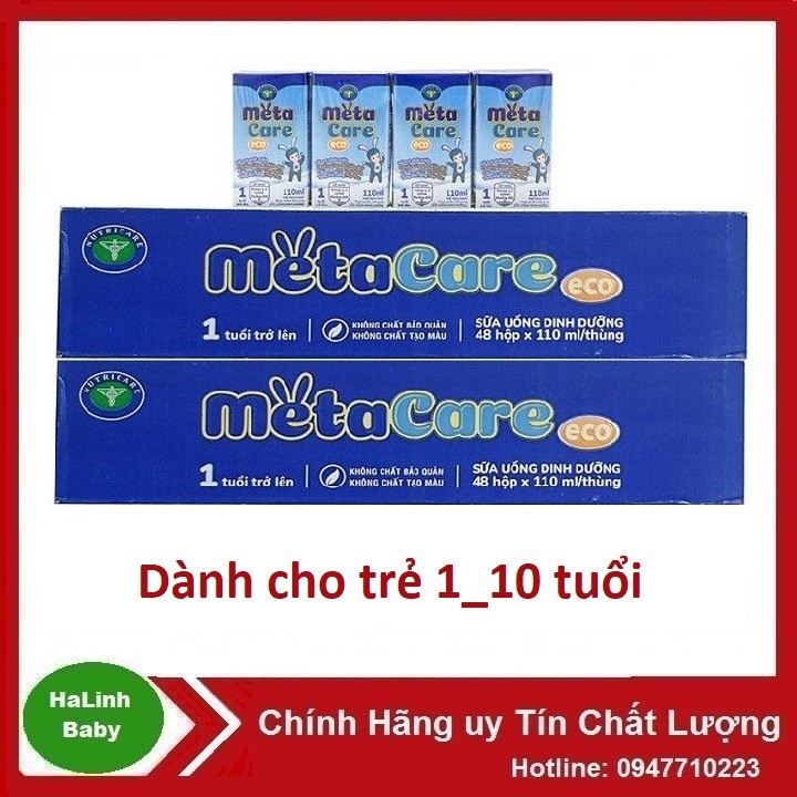 Sữa bột pha sẵn Metacare 110ml (thùng × 48hộp) Date mới nhất