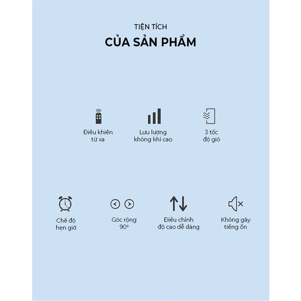 Quạt cây cao cấp 5 cánh Coex CF-7315A - Điều khiển từ xa