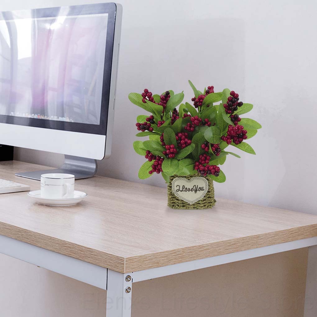 cúc họa mi giả cụm lớn cành bông Bó bông hoa giả nhiều màu sắc dùng trang trí các bữa tiệc Nhánh cây hạt cà phê giả bằng nhựa dùng trang trí nhà cửa/ văn phòng