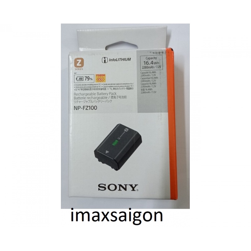 Pin máy ảnh Sony NP-FZ100, Pin Chính hãng