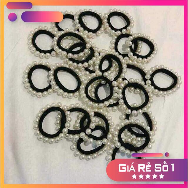 [ SIÊU KHUYẾN MẠI ] Combo 2 dây chun tóc hạt cờm sang chảnh.
