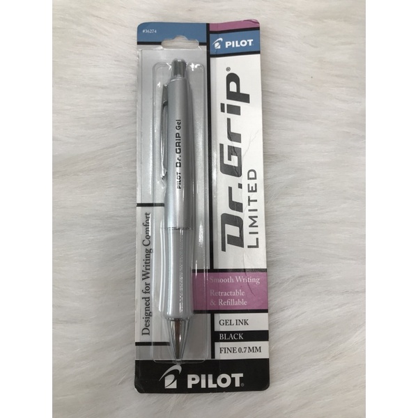 👉1- Bút bi Pilot Dr Grip Limited Mực đen Fine 0.7mm - Mỹ