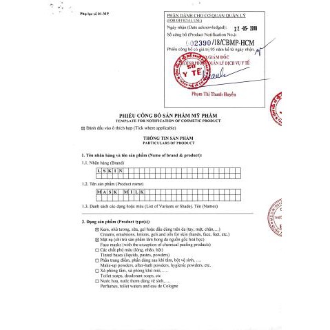 Ủ Trắng Da Kén Tằm LSKIN WHITE