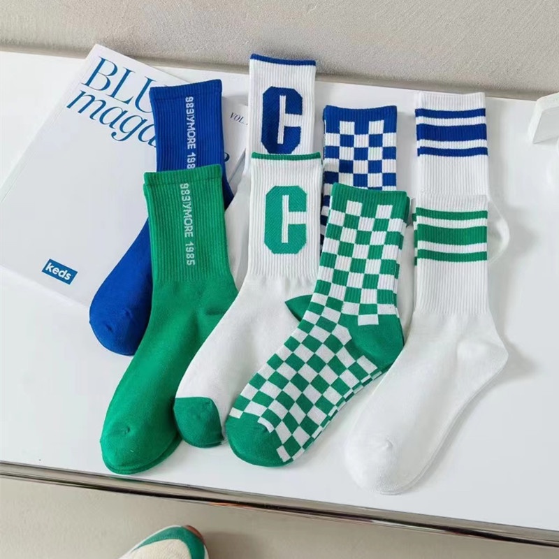 Tất Thể Thao Nam Nữ Cao Cổ Năng Động Chất Cotton Thoáng Khí A317 Warm&Cute