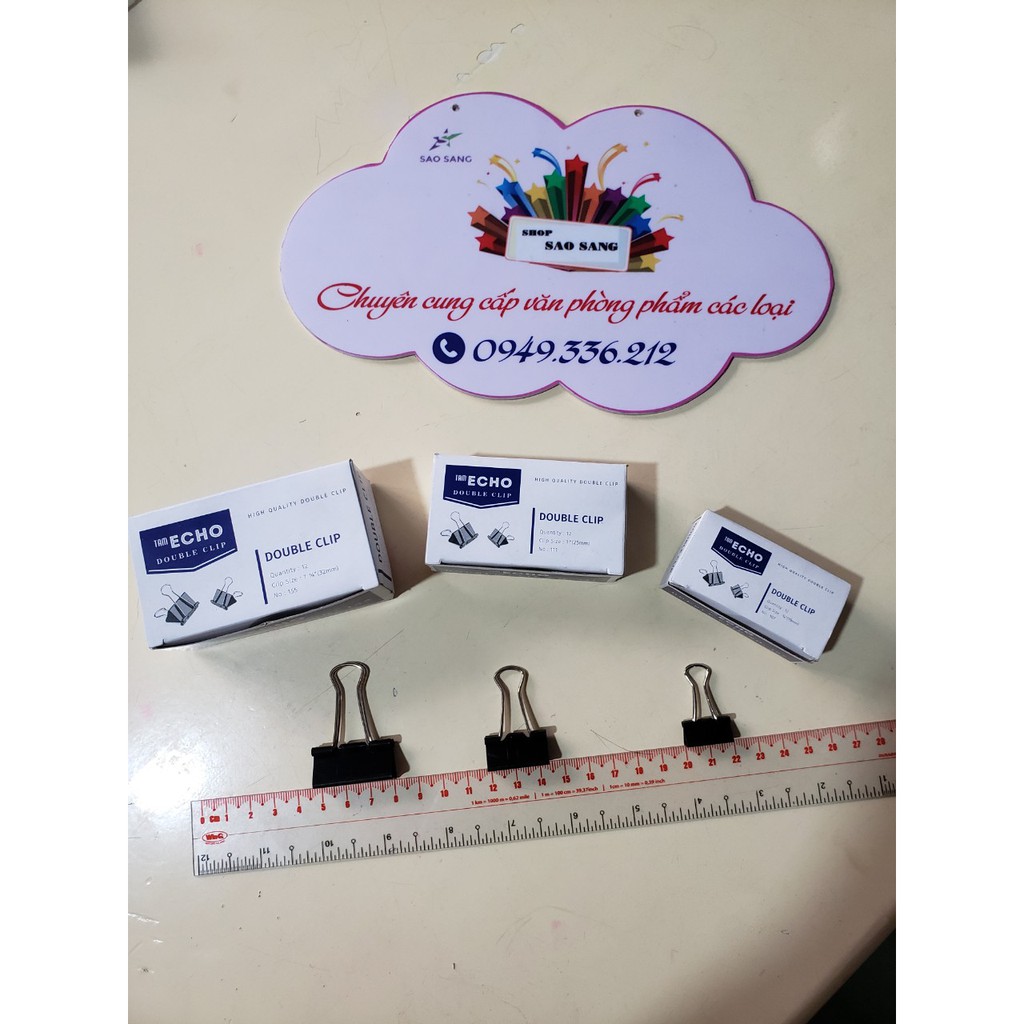 Kẹp bướm ECHO hộp 12 cái