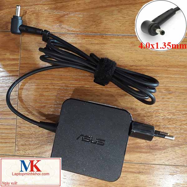 Sạc Laptop Zin Logo Asus 19v-2.37a  hình vuông chân nhỏ 4.0x1.35mm