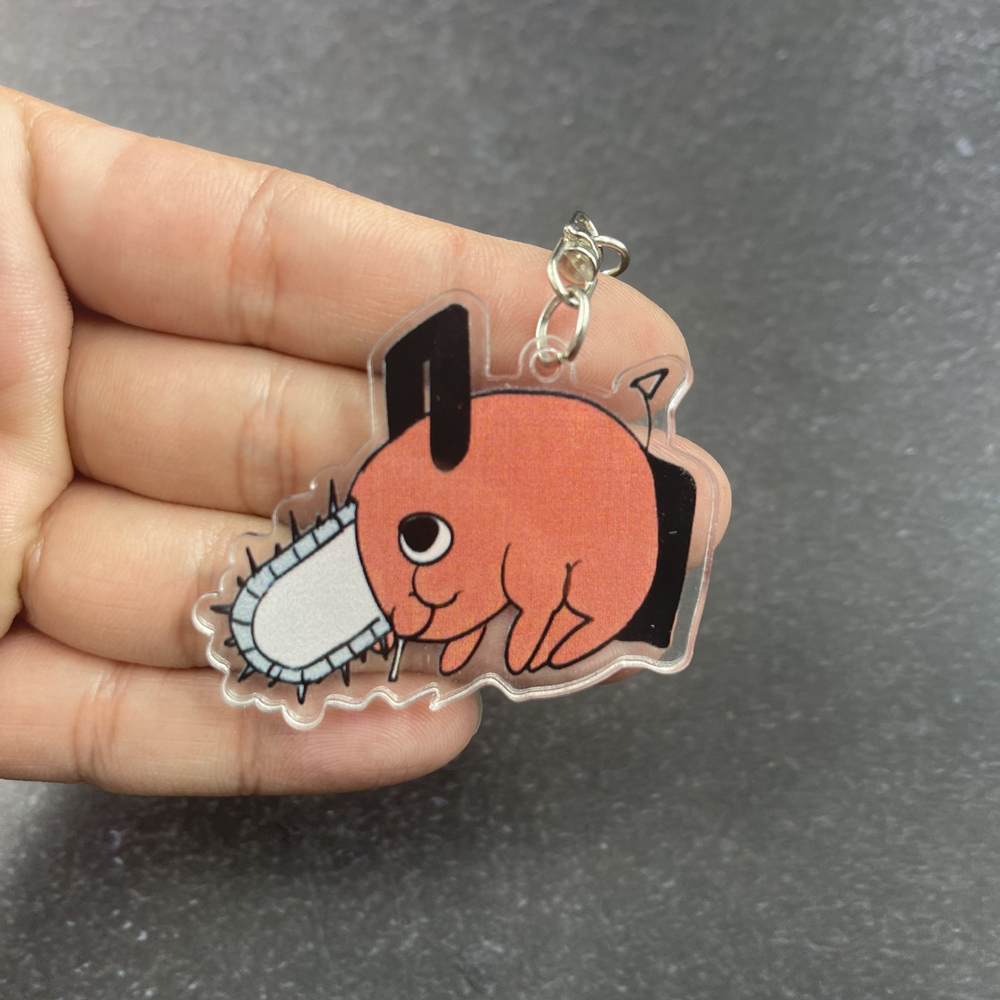 Móc Khóa Hai Mặt Acrylic Họa Tiết Hoạt Hình Anime