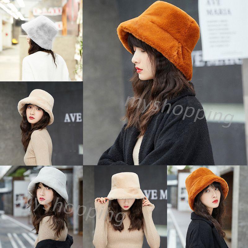 Nón lông màu trơn cho nữ