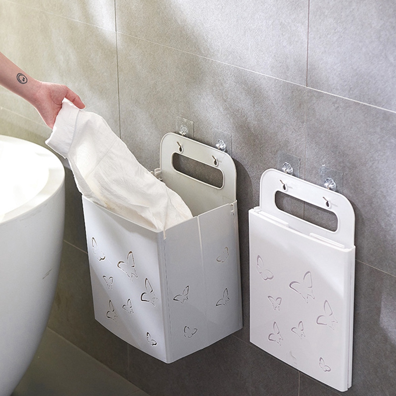 Giỏ Nhựa Đựng Quần Áo Bẩn, Có Thể Gấp Lại Được, Màu Xám