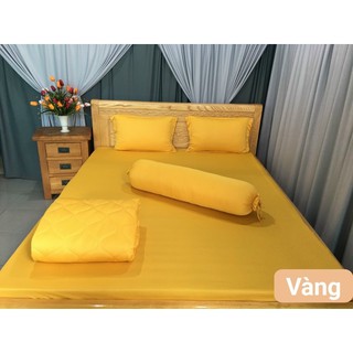 Drap thun hàn mát lạnh set 5 món - drap giường cao cấp