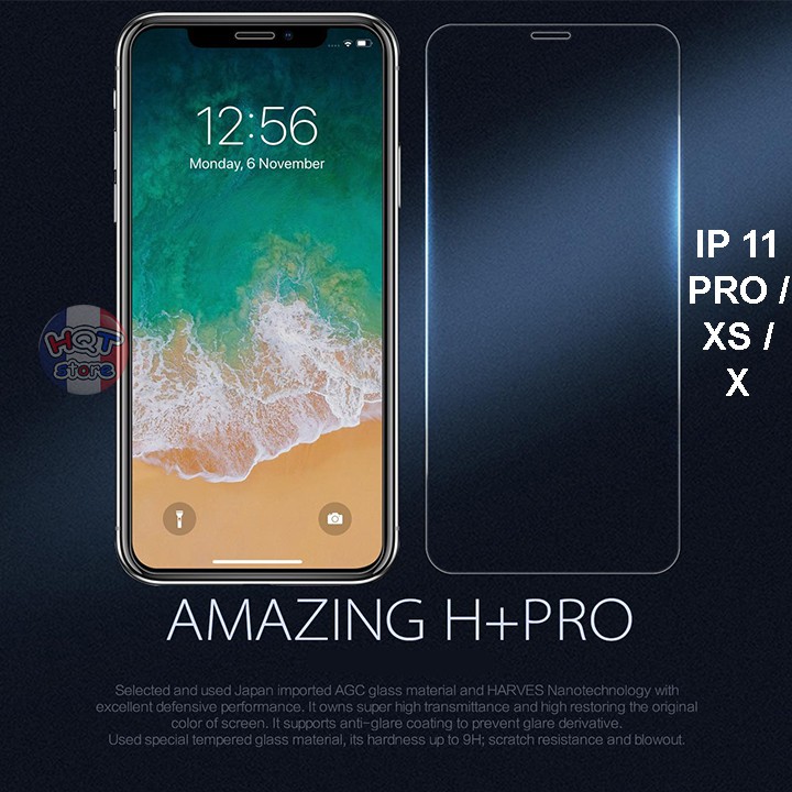 Miếng dán cường lực Nillkin Amazing H+ Pro cho Iphone X / XS / 11 Pro (5.8inch)