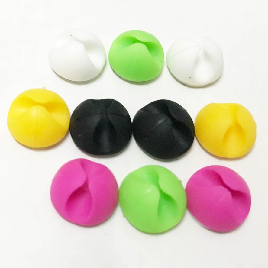 Nút dán tường tiện lợi giữ cố định dây điện, cáp sạc, dây tai nghe chống xoắn rối, màu sắc dễ thương, giá rẻ | BigBuy360 - bigbuy360.vn