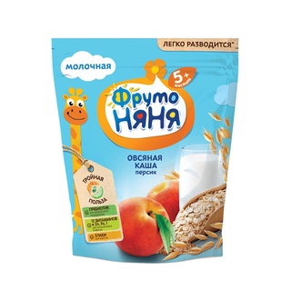 Bột Ăn Dặm Fruto Vị Đào, Sữa 200g (Bé Từ 5 Tháng Tuổi)
