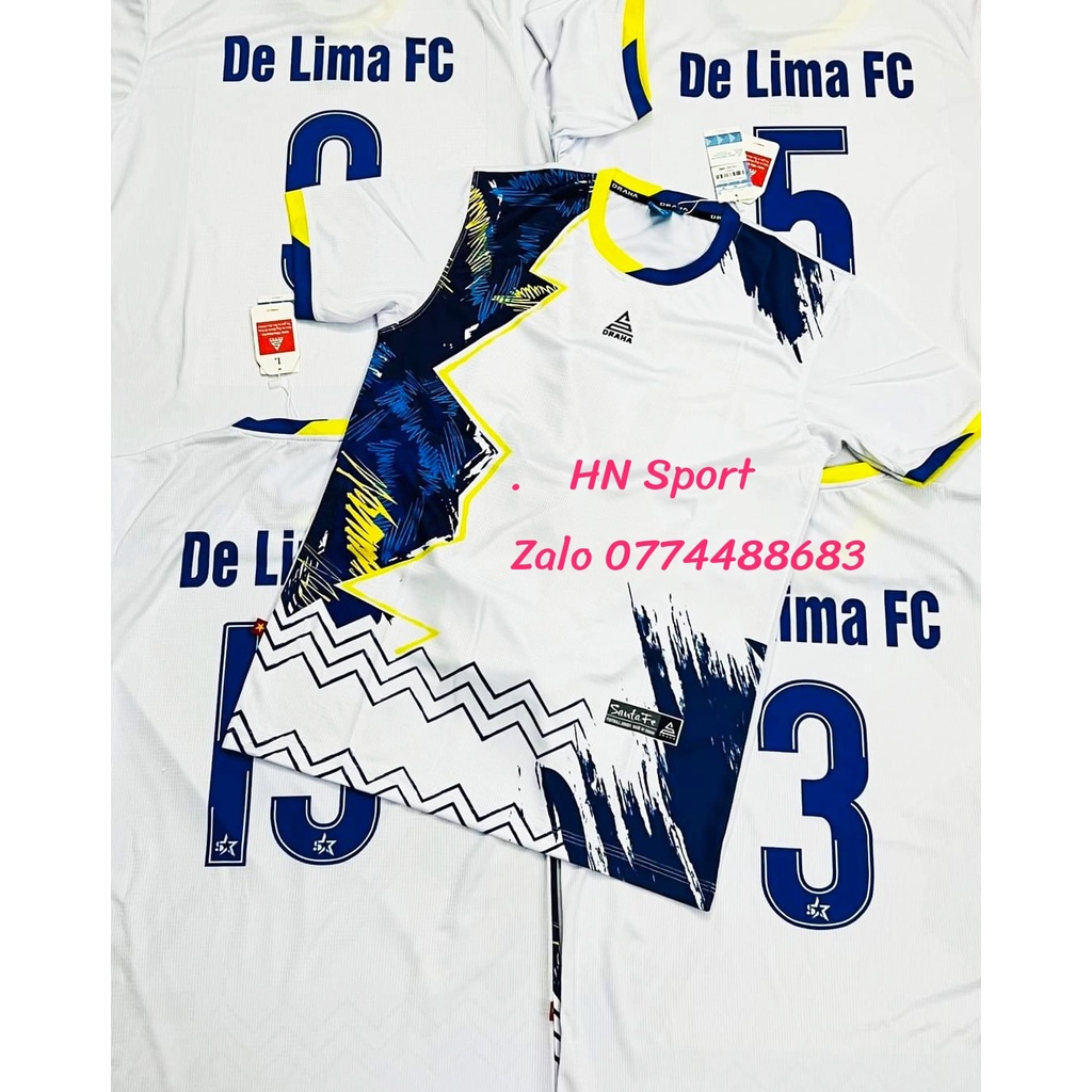 [CÓ IN ẤN] Bộ Đồ Quần áo bóng đá không logo nam nữ SANTAFE chất vải cao cấp mát mẻ chính hãng Draha,