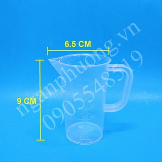 LY ĐONG NHỰA CÓ QUAI 100ML NHỰA - DỤNG CỤ PHA CHẾ