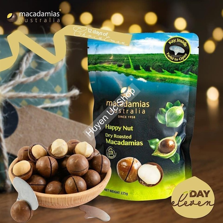 Hạt Macca Úc Macadamias  Austrilia 225g