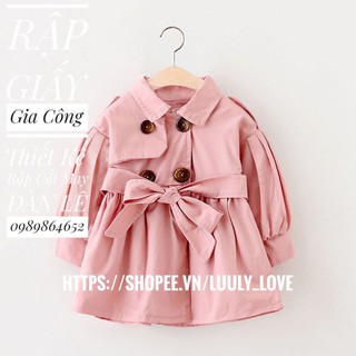 Rập Áo  giấy cắt may Khoác Bé Gái(1-10t)mã 1008